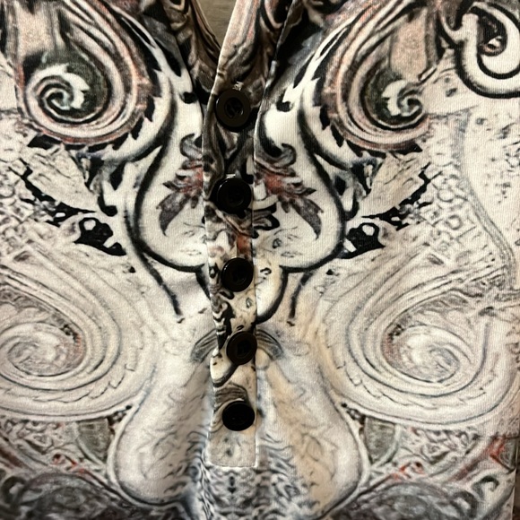 Multi Colored Paisley Ombré Patterned Blouse - Picture 2 of 5